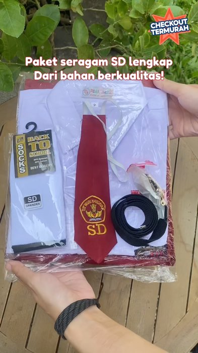 Paket Seragam SD lengkap #seragam #seragamsd #seragammerahputih #paketseragamsd #paketseragamsekolahanak #seragamanaksd #seragamanaksekolah