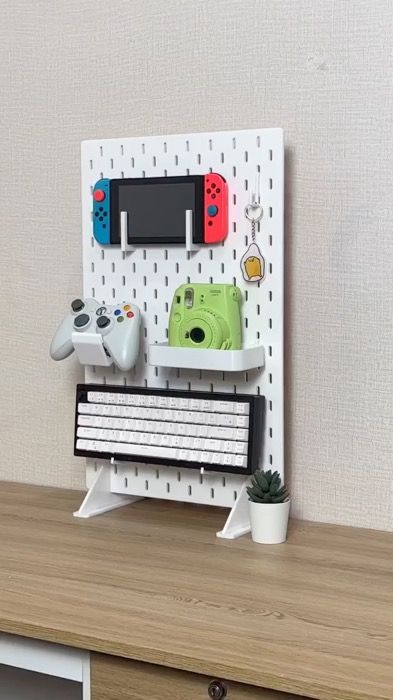 papan rak dinding tempel pegboard untuk aksesoris dan peralatan #rak #rakdinding #pegboard #pegboardwall #rakdindingtempel