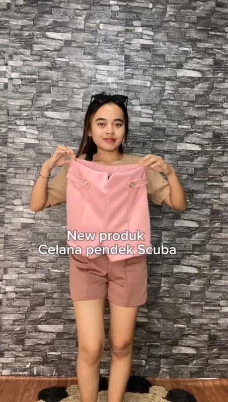 celana pendek Scuba new 🔥#celanapendek #outfitideas #koreanstyle #fypシ