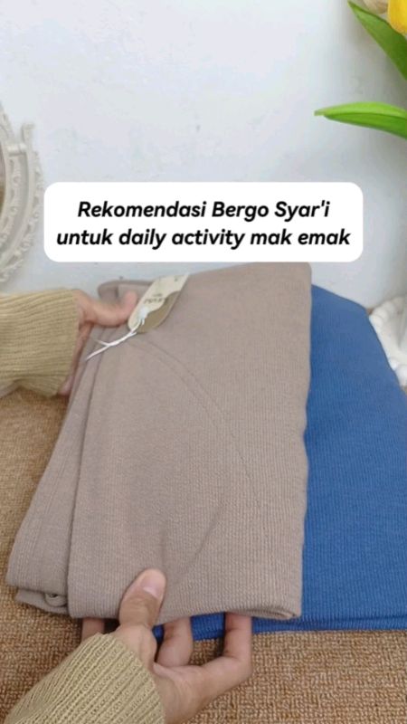 bergo knit Syar'i #SpillRacunShopee #ShopeeLook #ShopeeFashionHaul #SpillBawaBerkah #RacunShopeeOOTD #RacunShopee