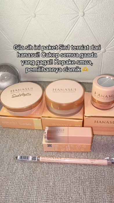 Hanasui korean make up look #hanasui #hanasuimakeup #hanasuiviral #hanasuisetmakeup #hanasuikoreanmakeup #makeupset