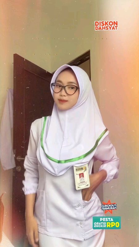 RUGI beli 1, Hijab Perawat lagi Promo 🎉😘#nakescantik #nakesviral #perawat #GratisOngkirRP0 #SpillRacunShopee #DiskonShopeeVideo