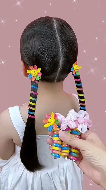 karet rambut anak spiral rainbow ponytail #karetrambut #aksesorisrambut #ikatrambut #ikatrambutanak #RacunShopee #racunshopeemurah #shopeevideo