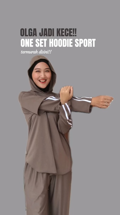 Hoodie sporanya kece🚴 #ShopeeFashionHaul #ShopeeLook #ViralDiShopeeVideo #RacunShopee #hoodiesport #setelanolahraga #bajusport