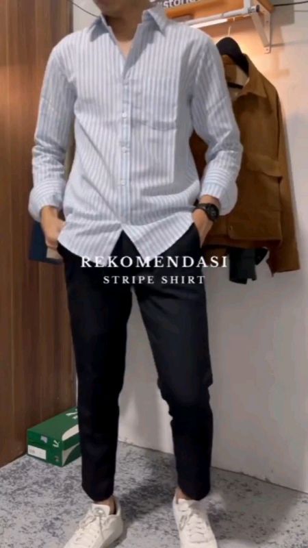 KEMEJA SALUR /GAROS PRIA #GratisOngkirRP0 #RacunShopee #ShopeeLook #ShopeeCOD #kemejasalur #kemejasalurpria