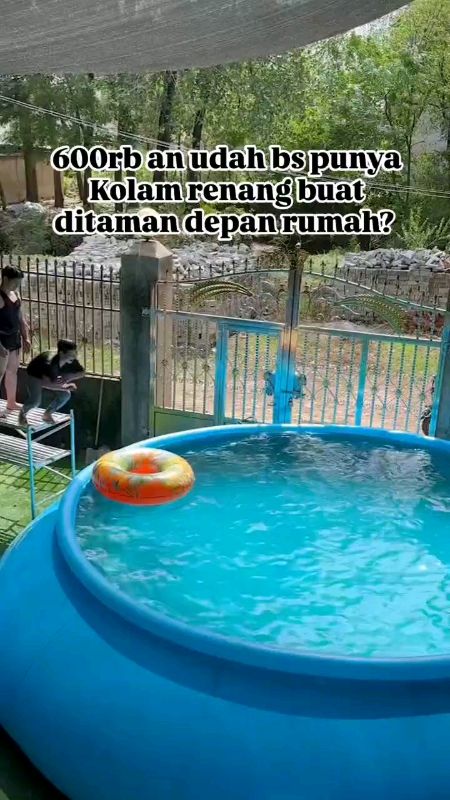 Biar anak betah liburan dirumah aja #kolamrenang #kolamrenanganakmurah #kolamrenanganakjumbo #kolamrenangportable