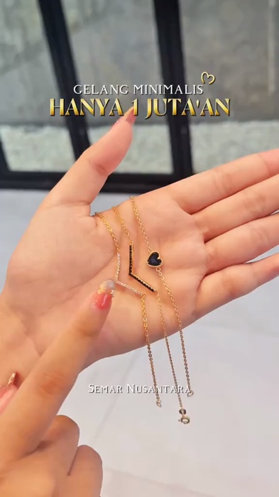 Gelang cantik cuman 1 juta'an aja?? Yukk check out sekarang #shopeevideo #gelangviral #gelangrantai #emasasli #tokoemas