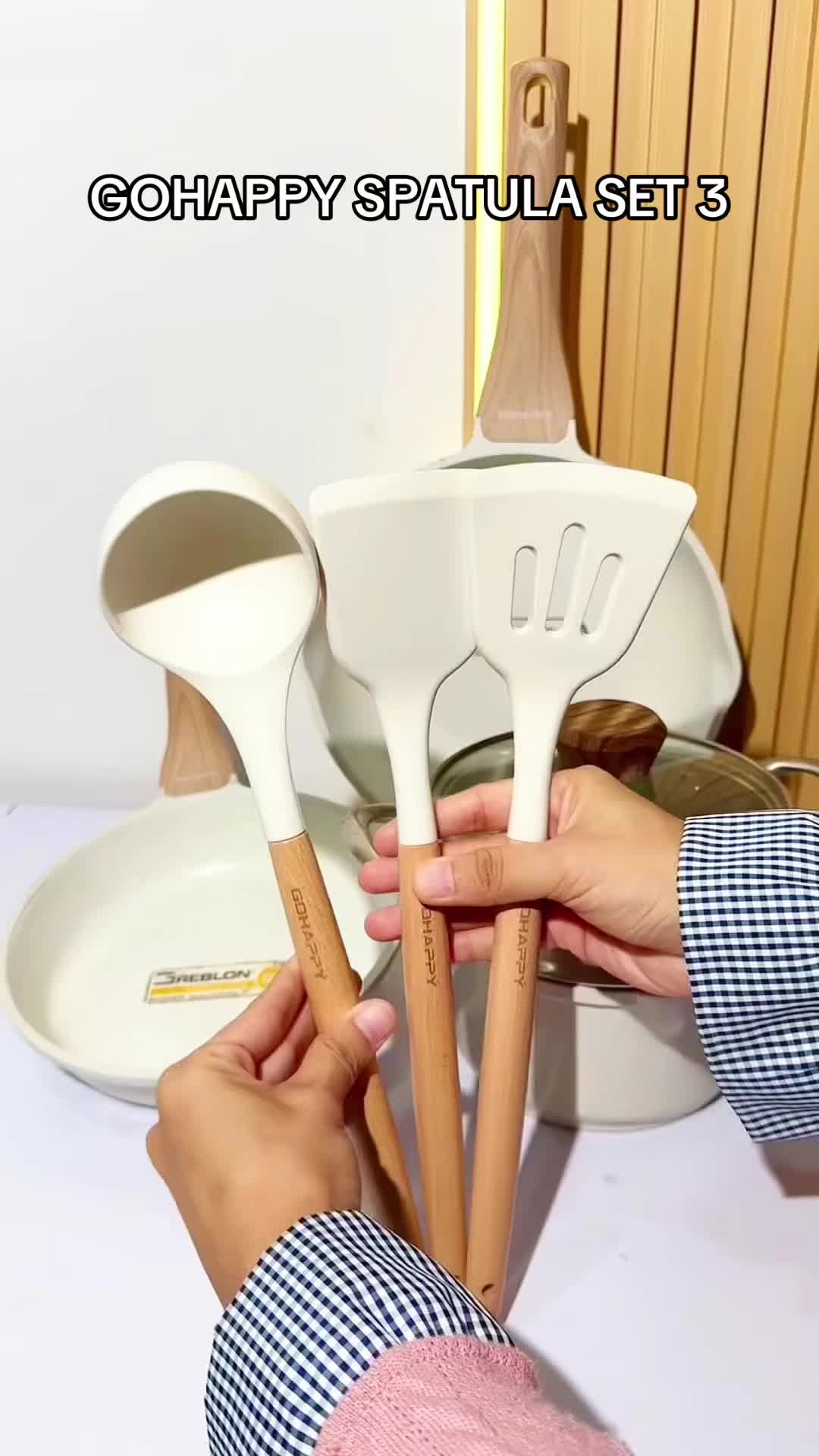 Spatula Silikon Gohappy 3 In 1 bahan tebal berkualitas 🥰😍 #Spatula #SpillRacunShopee #DiskonRacunShopee #GratisOngkirRP0 #Diskon50Persen #ShopeeCO