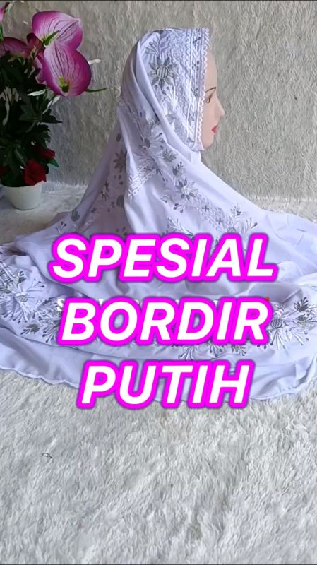 SEGERA MILIKI MUKENA TERUSAN BORDIR PUTIH 🥰KLAIM VOUCHER DI VIDEO INI UNTUK MENDAPATKAN GRATIS ONGKIR👏#murahberkualitas#mukenaanakdandewasa #CODinAj