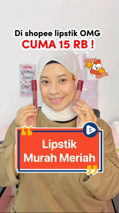 Lipstik OMG #diskon20persen #Diskon50Persen #ViralDiShopeeVideo #GakNyeselBeliIni #lipstikomgviral