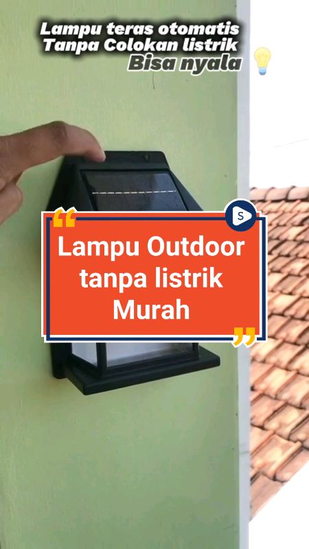 Recommended lampu outdoor tanpa listrik murah ☝️#lampusolar #lampuoutdoor #lamputenagasurya #GratisOngkirRP0 #TermurahDiShopee #RacunShopee