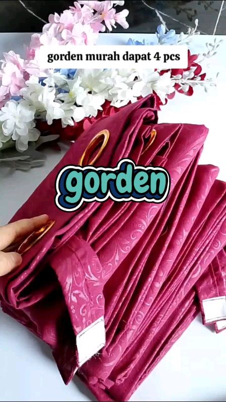 gorden murah dapat 4 pcs#gorden #gordenmurah #gordenminimalis #gordenjendela #gordenpintu #88BeautyFashionFestival #RacunShopee #s