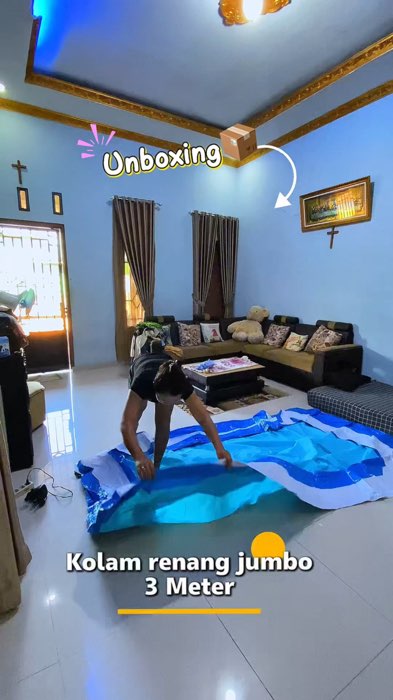 Kolam renang anak ukuran jumbo 3m. #kolamrenang #kolamrenangjumbo #kolamrenanganak #kolamrenanganakmurah #kolamrenangmurah #kolamjumbo