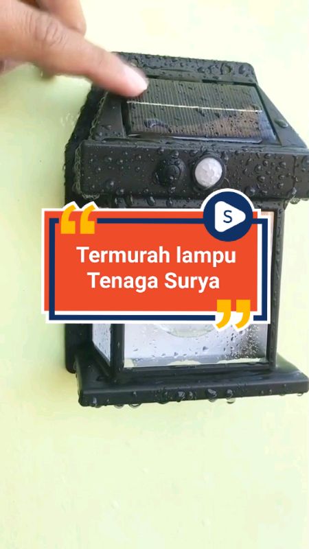 Cobain satu yuk ' hemat listrik ☝️#lamputeras #lampuoutdoor #lampusolar #lampusolartenagasurya #promomurah #RacunShopee #TermurahDiShopee