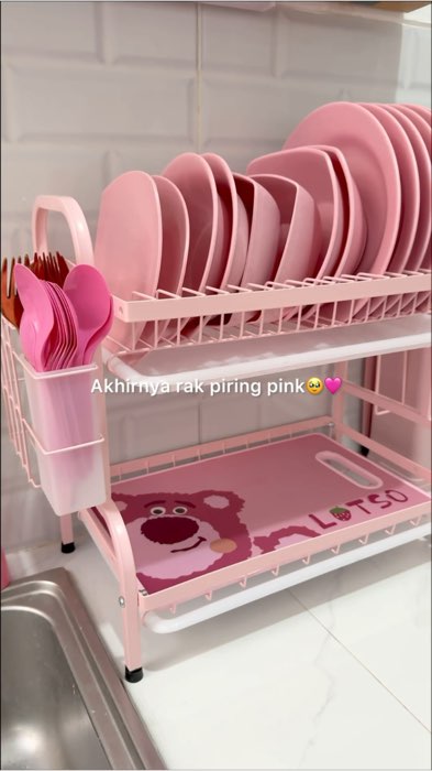 cakep banget warna pink #raksusun #rakdapur #fypシ #fyp #barangunik #shopeevideo #fypdong