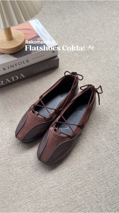 Cakep + empuk = nyaman pol🍫#racuninsy #flatshoes #PastiDiskonShopee