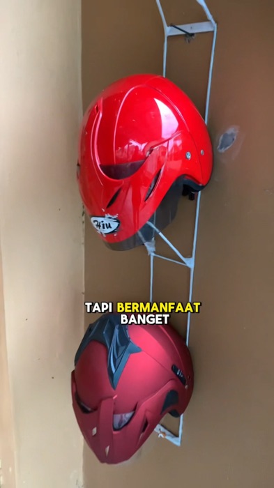 Rak helm, gantungan helm  #rakhelm #gantunganhelm #tempathelm