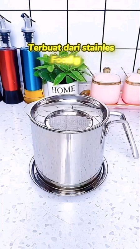 Wadah Saringan Minyak😍😍 #wadahsaringan #oilpot #wadahsaringanminyak #shopeevideo #fyp #shopmaster