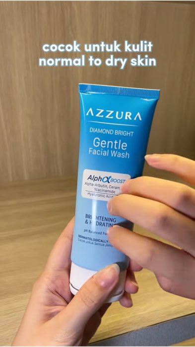 ✨TERBARU AZZURA SKINCARE ✨ Diamond Bright Gentle Facial Wash ini must-try banget! #RacunShopee #skincare #facewash #sabuncucimuka #cucimuka