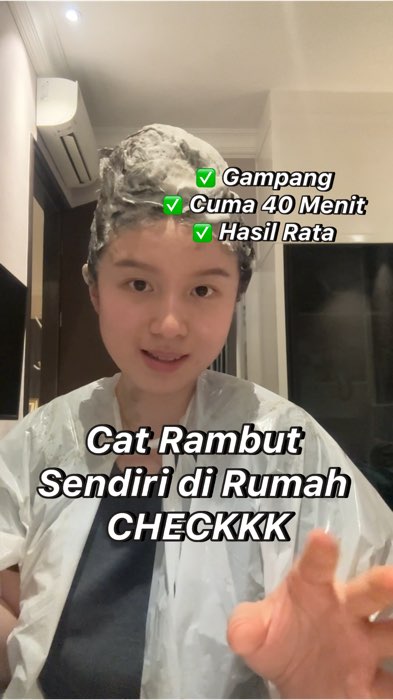 Aku shade Dark Ash! Cakep bgt nice experience pake ini 💯 #hellobubble #catrambut #catrambutsendiri #catrambutdirumah #miseenscene #aespa