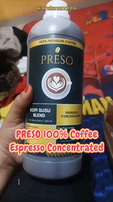 Preso Espresso Concentrated #preso #espresso #espressoconcentrate #kopisusu #coffee #coffeeaddict #DiskonRacunShopee #SpillRacunShopee #RacunShopee