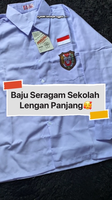 Baju seragam sekolah lengan panjang kualitasnya bagus banget lo🥰 #ViralDiShopeeVideo #RacunShopee #BajuseragamsekolahSDkemejaputihlenganpanjang #fyp