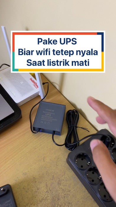 UPS biar wifi tetap nyala #upsmodem #upswifi #upscctv #bateraimodem #upsrouter