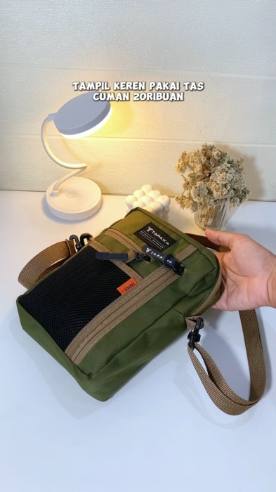 tas selempang 20ribuan tapi kualitas & modelnya mantep 👍 #tasselempang #taspria #tasselempangmurah #tasselempangpria #slingbag