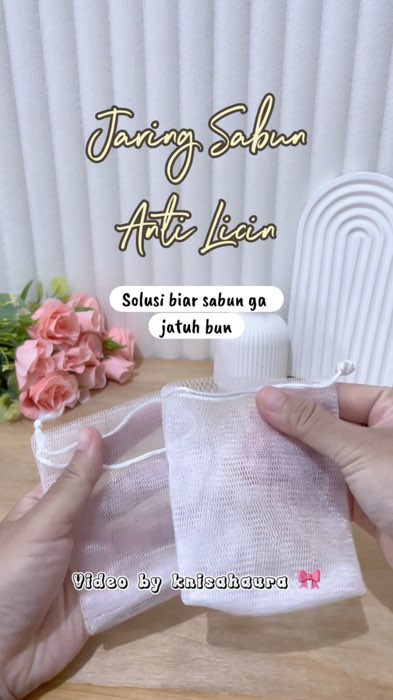Jaring sabun #antilicin #antijatuh #sabunbatang #pouch #sabunmandi #sabuncucitangan #praktis #antiribet #jaringsabunbatang #jaringsabunmandi
