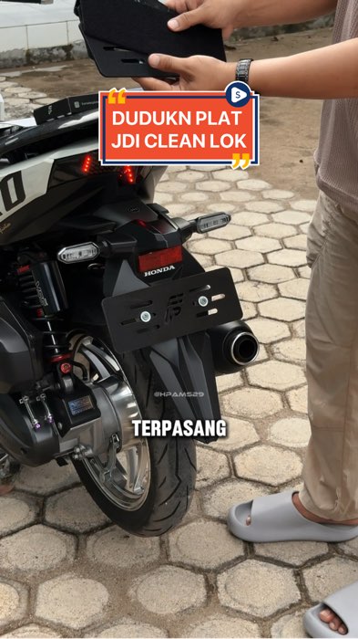 Tampilan Plat Kalian Jadi Lebih Clean Look & Mkin Ganteng Pastinya 😎 #framelessplate #dudukanplatmotor #platmotor #dudukanplatnomer #RacunShopee #fyp