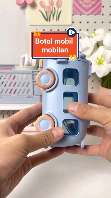 Botol minum anak karakter mobil mobilan #shopeevideo #fyp