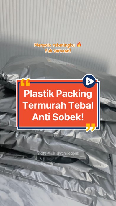 Yg punya onlineshop wajib beli sih 😍 #plastikpackingpolymailer #plastikpackingpolymailer #plastikolshopmurah #RacunShopeeCheck #SpillRacunShopee