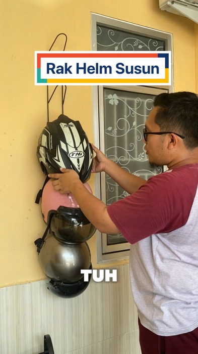 rak helm!! #DiskonRacunShopee #Diskon50Persen #ShopeeHaul #ShopeeCOD #shopeevideo #rakhelmdinding #rakhelmgantung #rakhelmsusun #rakhelm #ShopeeReview
