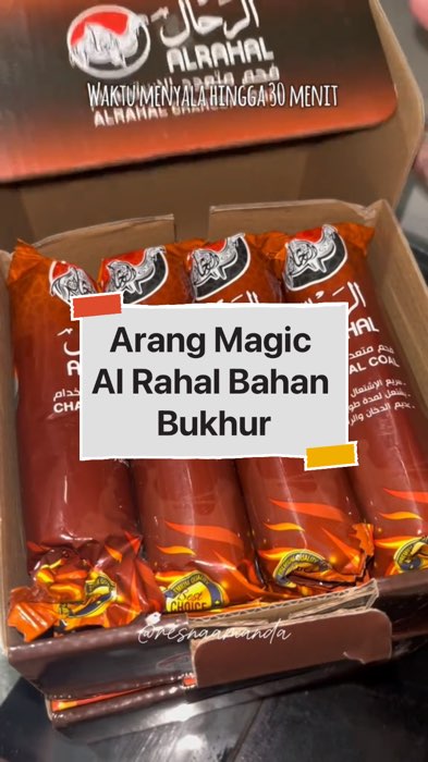 Arang Bukhur Al Rahal #Arang #ArangMagic #arangbakar #Bukhur #bukhurarab #Bahanbukhur #Arangalrahal #Shopeevideo #racunshopee #Wewangian #fyp #flashsa