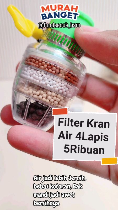 Filter Kran Air 4 Lapis #RacunShopee #SpillRacunShopee #DiskonRacunShopee #GratisOngkirRP0 #GakNyeselBeliIni #ViralDiShopeeVideo #ShopeeLook