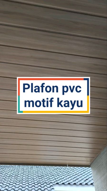 Plafon PVC motif kayu #plafon #plafonpvc #plafonpvcminimalis #plafonpvcmodelterbaru #plafonwpc