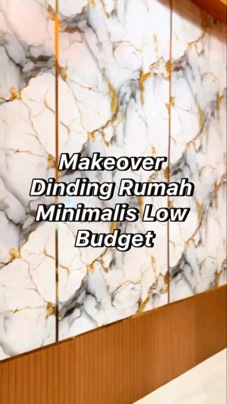 Makeover Dinding Rumah Minimalis Low Budget #RacunShopee #ViralDiShopeeVideo #SpillRacunShopee #wallpapersticker #wallpaperdinding #wallpapermarmer