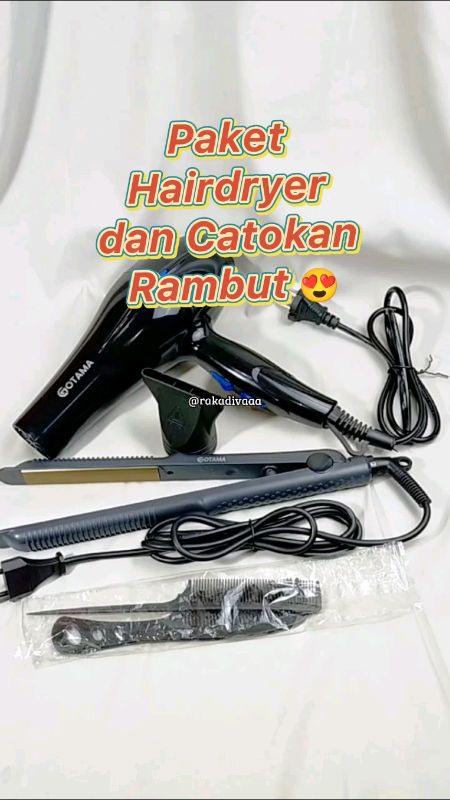 Paket Hairdryer dan Catokan Rambut 😍 #GakNyeselBeliIni #RacunShopee #SpillBawaBerkah #viraldishoppevideo #promo #hairdryerdancatokan