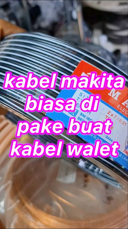 kabel serabut makita biasa di pake buat kabel walet#kabelwalet #kabelmakita #PromoNonStop #RacunShopee #ShopeeCOD #ViralDiShopeeVideo