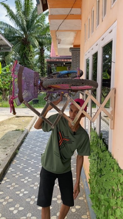 Jemuran baju lipat tempel dinding stainless #jemuranlipat #jemuranlipatstainless #jemuranlipatdinding