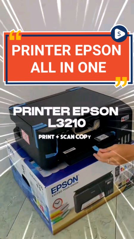 PRINTER EPSON L3210 ALL IN ONE #printerepson #printerepsonL3210 #printermurah #viraldishopee