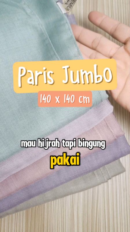 Paris Jadul Jumbo Premium #paris #parisjadul #parispremium #parisjadulpremium #parispremiummurah #parisjumbo #hijabsegiempat #hijabjumbo #jilbabjumbo