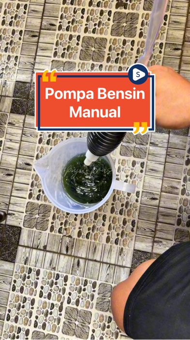 Mengambil bensin di tangki motor jadi lebih mudah #pompabensin #pompabensinmanual #pompamanual