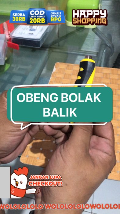 Obeng Bolak Balik #RacunShopee #serbaserbijualan #affiliateshopee #obengbolakbalik #belanjadishopee