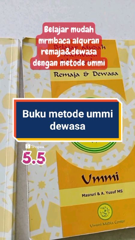 Buku metode ummi#bukumetodeummi #promoshopee #ViralDiShopeeVideo #gratisongkir0rupiah #ShopeeCOD #Cashback50RB #CODinApa #DiskonRacunShopee #RacunShop