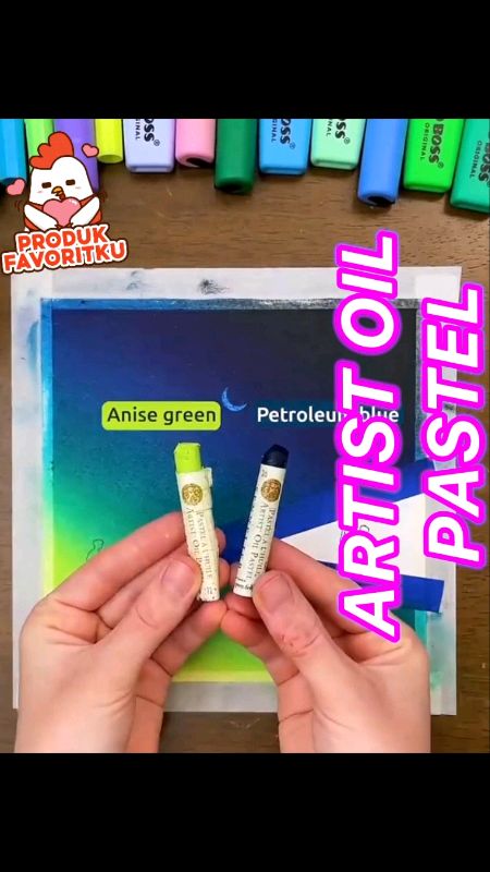 Para oil pastel ini juaranya para artis #oilpastel #oilpasteldrawing #grebeloilpastel #mungyooilpastels #macs #macsoilpastel #giorgioneoilpastel