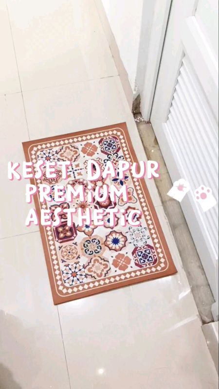 Keset dapur 2in1 premium aesthetic #kesetmurah #kesetaesthetic #kesetdapur #kesetantislip #affiliatesukses #affiliateshopee