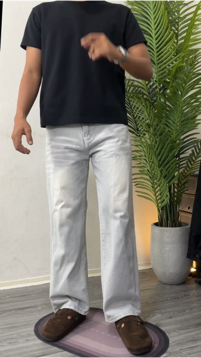 Loose jeans warna abu #jeans #loosepants #viraldishopee #celanamurah