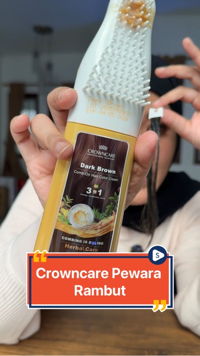 Crowncare pewarna rambut #GratisOngkirRP0 #ViralDiShopeeVideo #RacunShopee #ShopeeLook #PromoNonStop