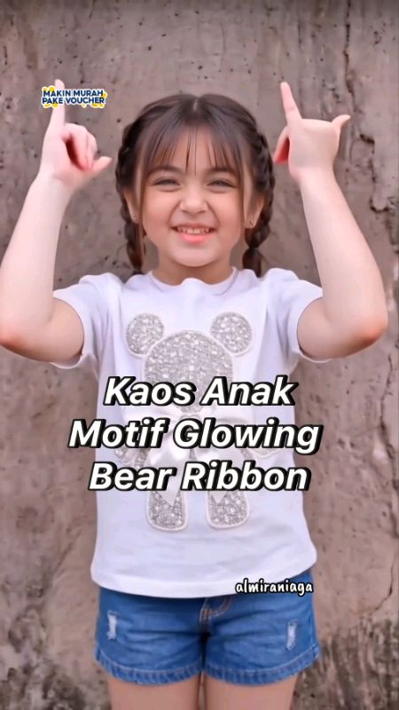 Kaos Anak Motif Glowing Bear Ribbon #kaos #kaosanak #atasananak #celanaanak #RacunShopee #GratisOngkirRP0 #ShopeeCOD #PromoNonStop #ViralDiShopeeVideo